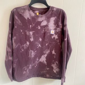Custom bleach dyed Carhartt long sleeve